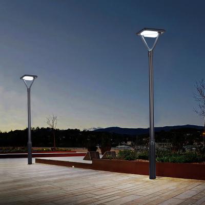 Valla de paisaje impermeable IP65 iluminación de poste al aire libre jardín Led puerta Solar Pilar luz exterior lámpara
