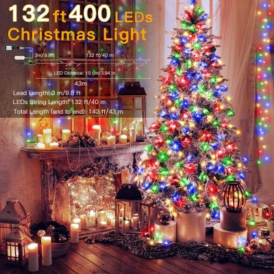 Luces navideñas Decoraciones al aire libre Luces de hadas con 8 modos Temporizador remoto