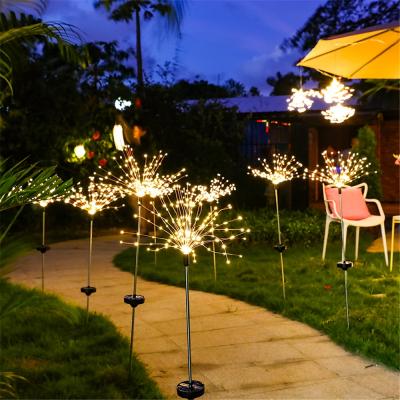Luces de fuegos artificiales solares decorativas para jardín al aire libre al por mayor