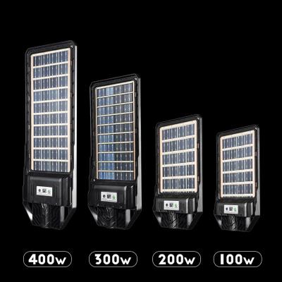 100W 200W 300W 400W Luz de calle solar integrada LED todo en uno