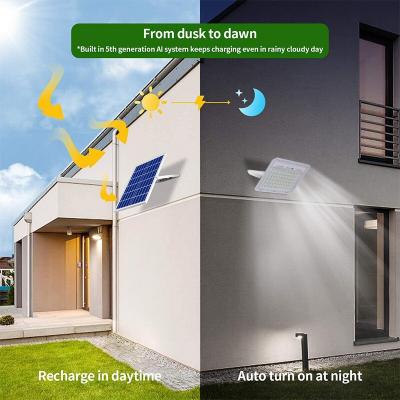 Focos solares LED para exteriores brillantes de 800W IP65 con control remoto