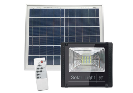 reflectores de energía solar para exteriores con sensor, control remoto
